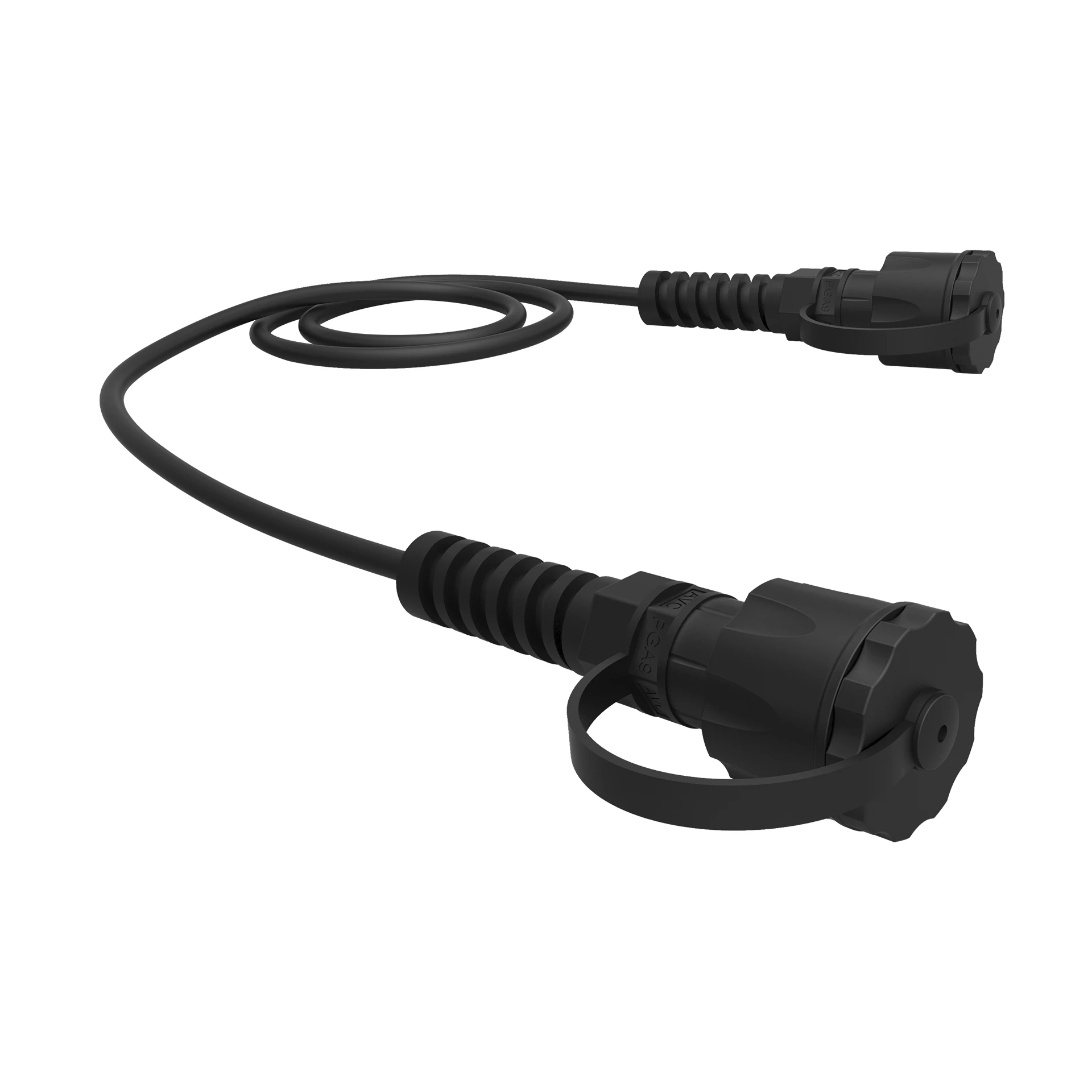 PATCH CORD F/UTP GIGALAN INDUSTRIAL HIBRIDO CAT.6 – CM – T568A/B – 2.5m – PRETO – DC PVC GD INDUSTRIAL – (RJ45/RJ45 IP67)