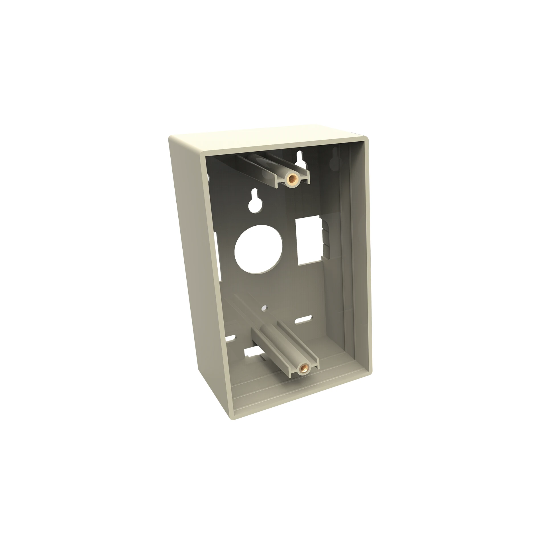 CAIXA APARENTE PARA ESPELHO 10.2×5.1cm/4X2″ – BEGE