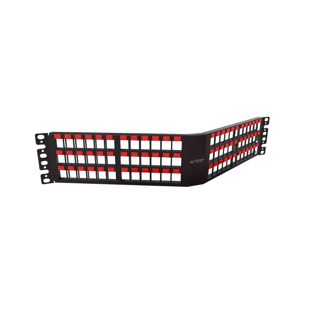 PATCH PANEL DESCARREGADO 72P ANGULAR 2U BLINDADO
