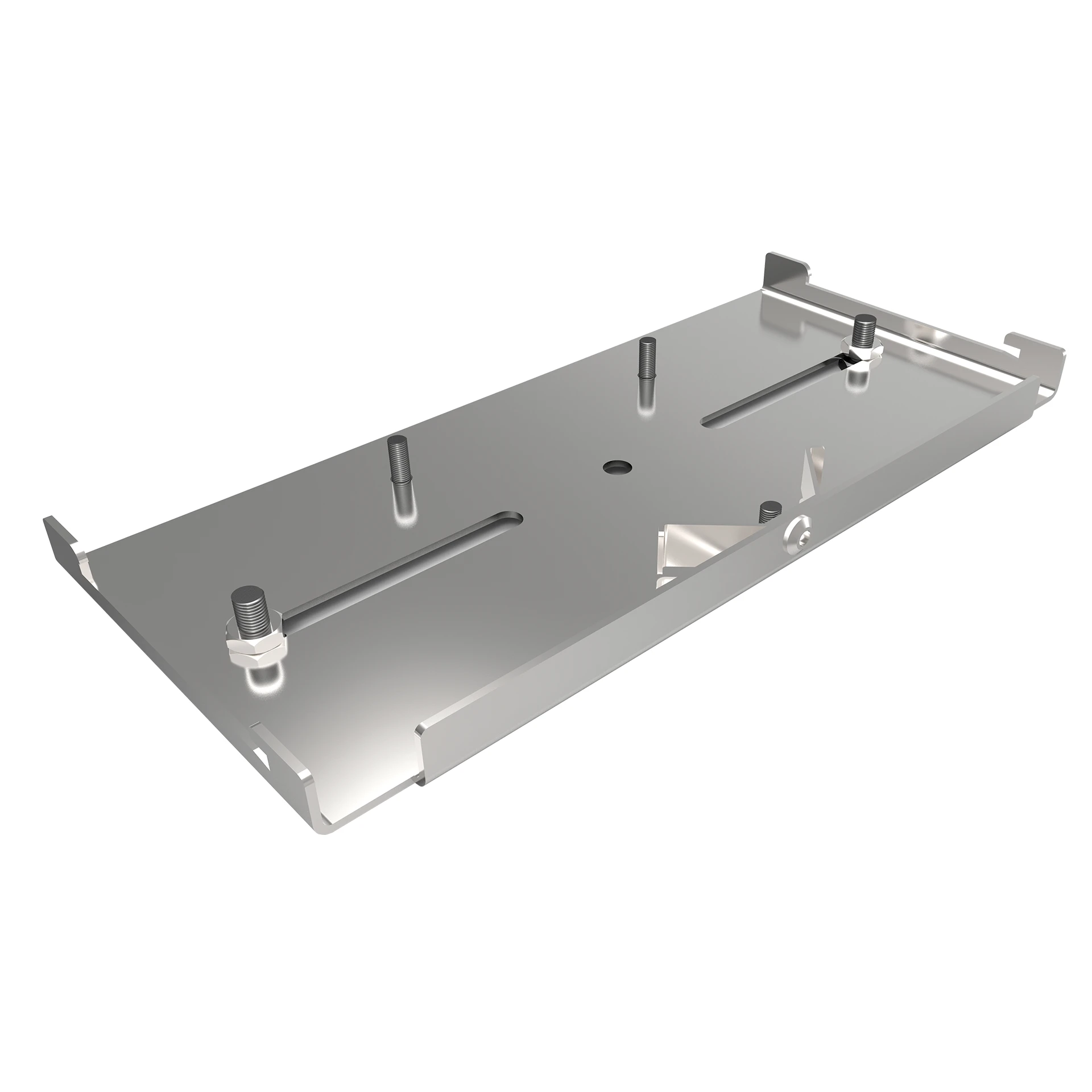 BASE PARA TRILHO DIN INDUSTRIAL (KIT 5PÇS) – INOX