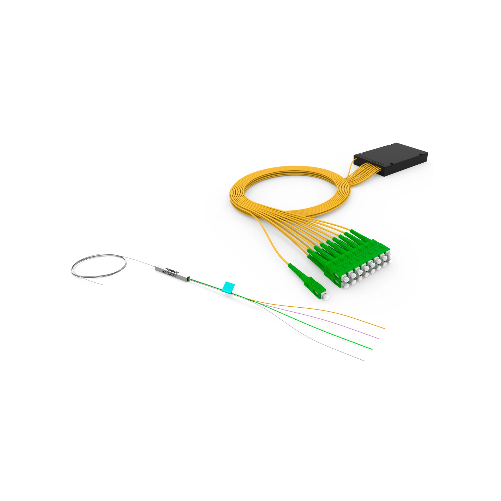 DIVISOR OPTICO PLC 1X2 BLI A/B G-657A1 SC-APC/SC-APC 0.6D0.9/0.6D0.9