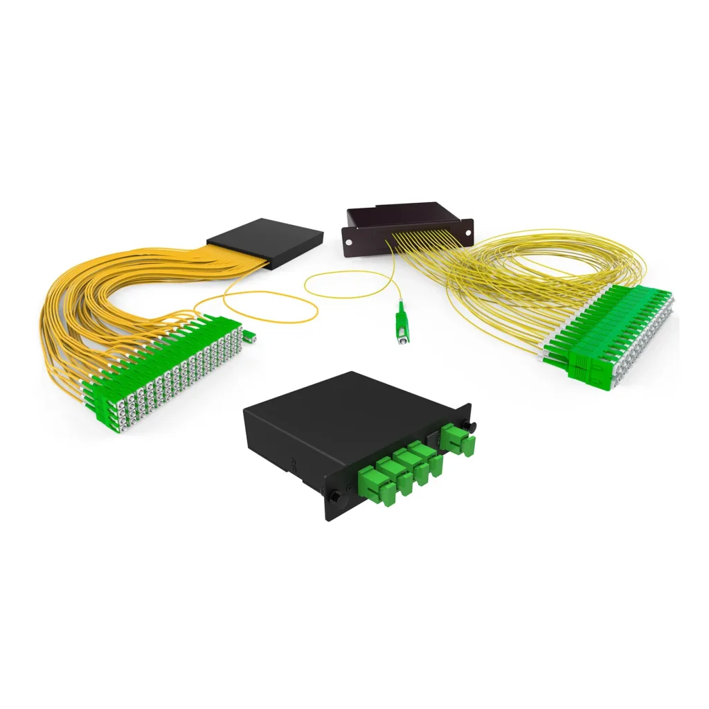 DIVISOR OPTICO FBT MODULAR LGX 2X 1X2 50/50 BLI A/B G-657A1 SC-APC/SC-APC