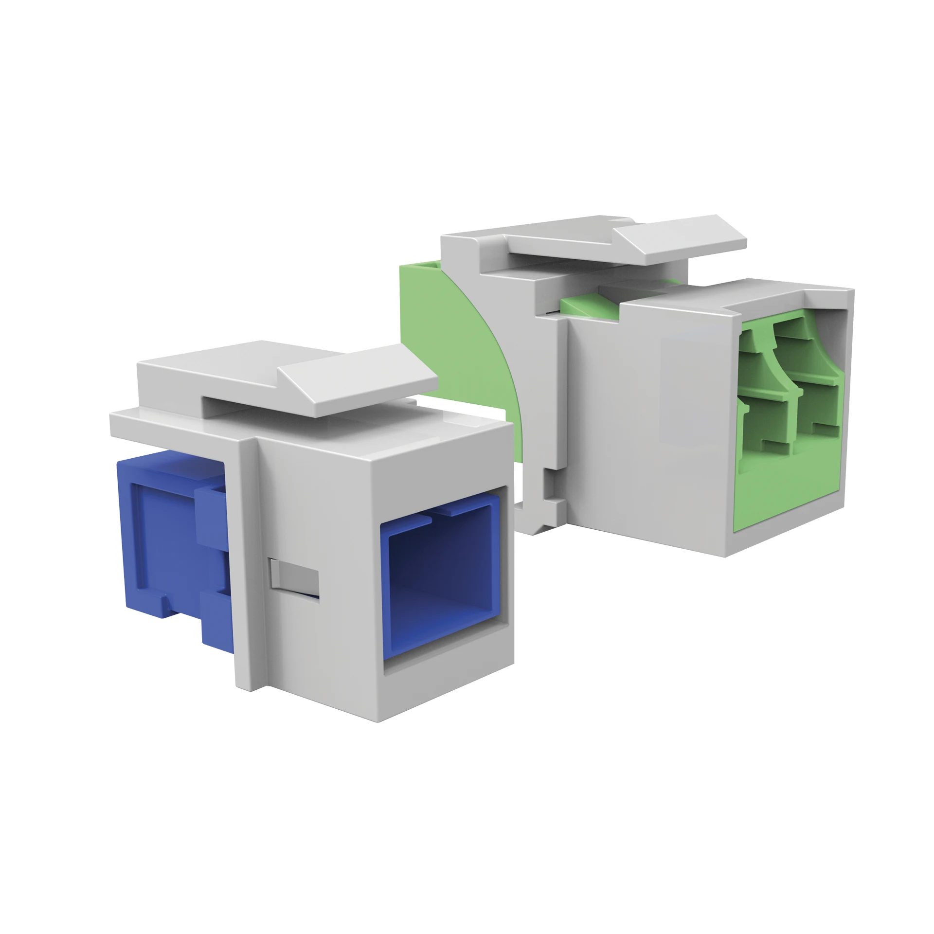 CONJUNTO ADAPTADOR SC MM – HOUSING CINZA (EMBALAGEM 2 PCS)