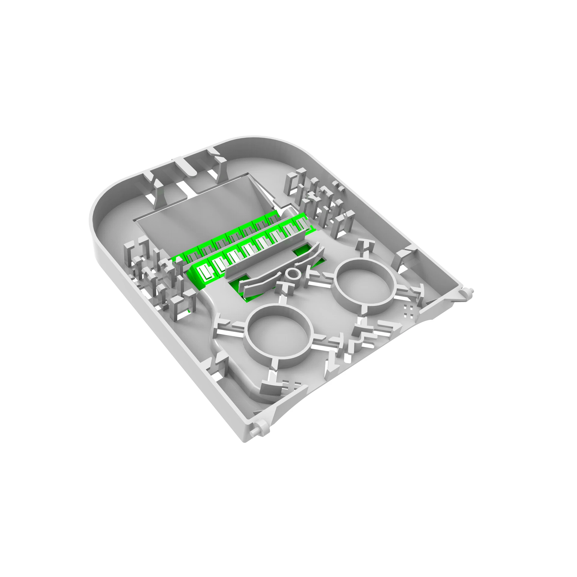 BANDEJA COM 8 ADAPTADORES SC-APC SEM SHUTTER (FK-CTO-16MC E FK-CTOS-16P)