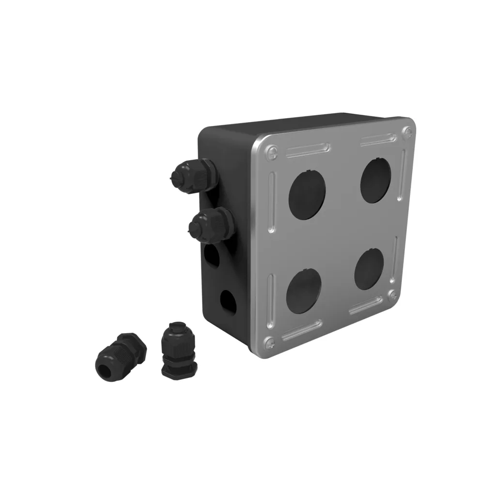 CAIXA APARENTE INDUSTRIAL 1P INDOOR/OUTDOOR IP67 – PRETO