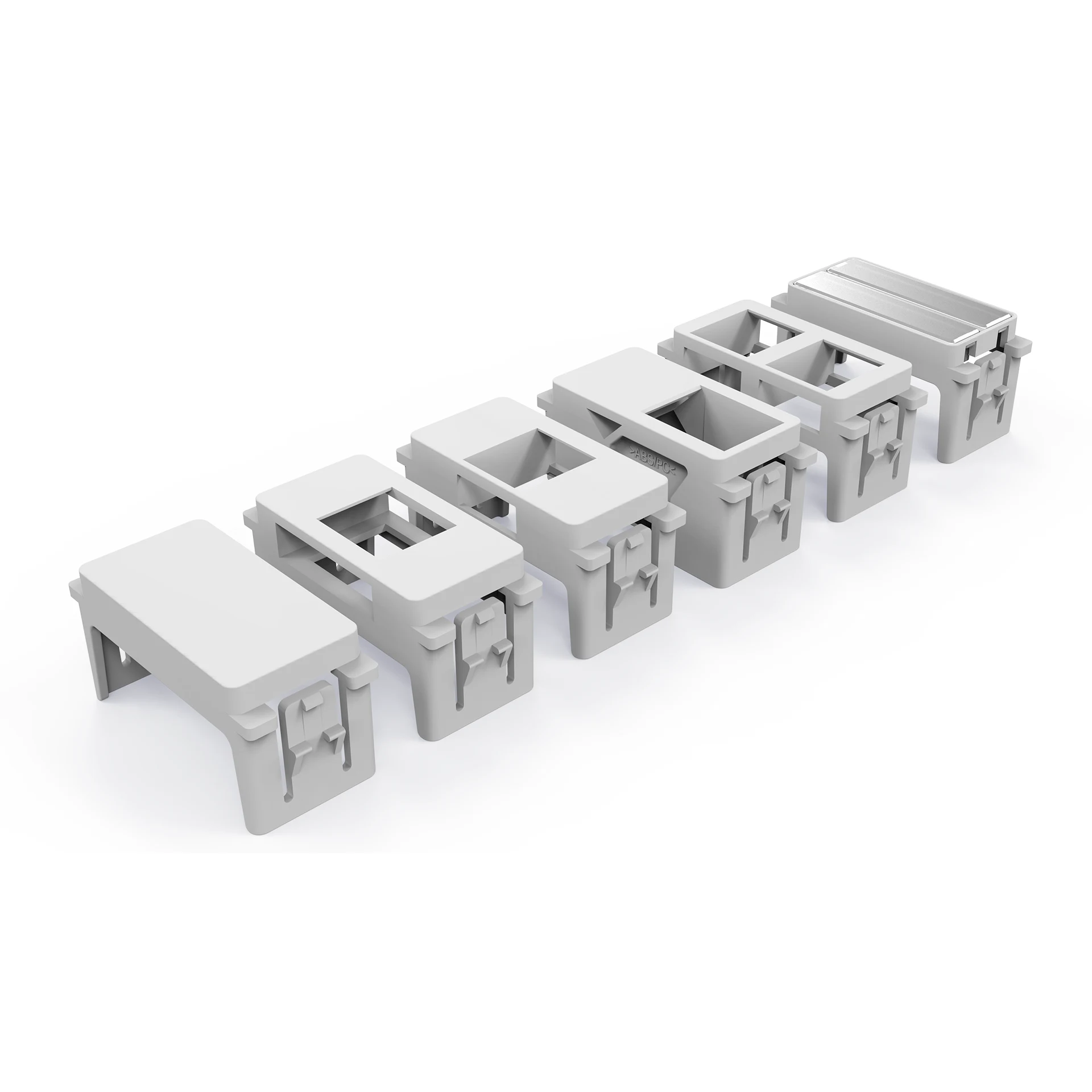 MODULO TAMPA CEGA BRANCO PARA ESPELHO MODULAR