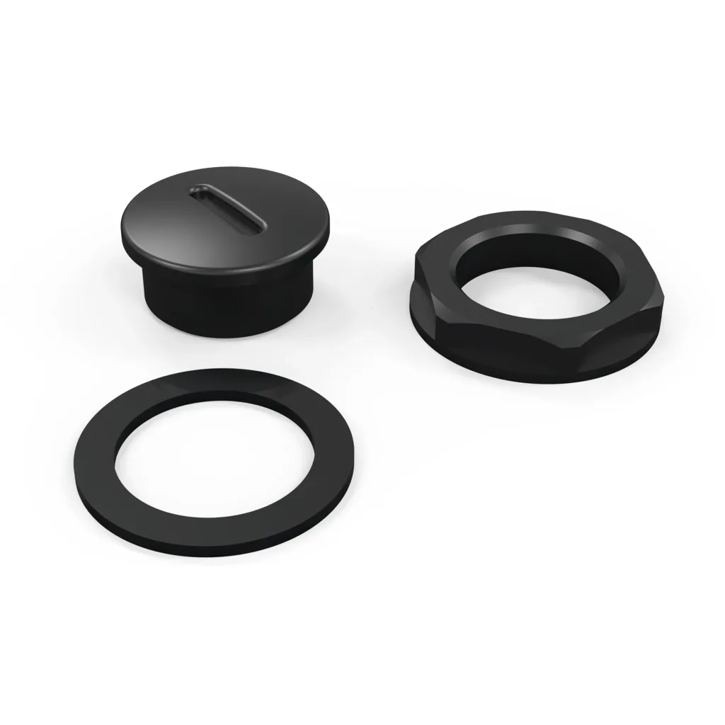 TAMPA CEGA INDUSTRIAL IP67 (CJT 2 PEÇAS) – PRETO