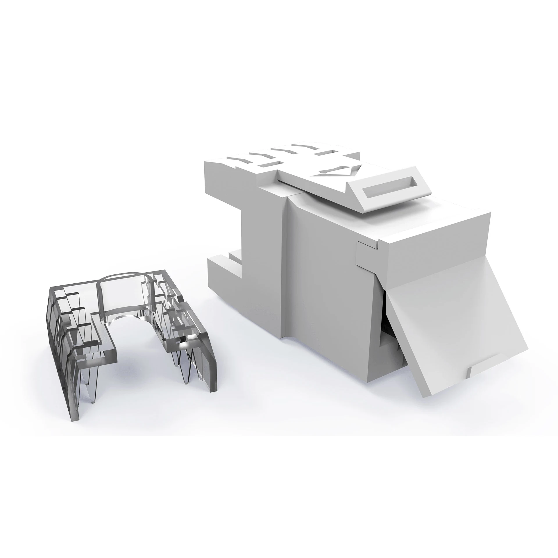 CONECTOR FEMEA MULTILAN CAT.5e T568A/B 90/180 – BEGE