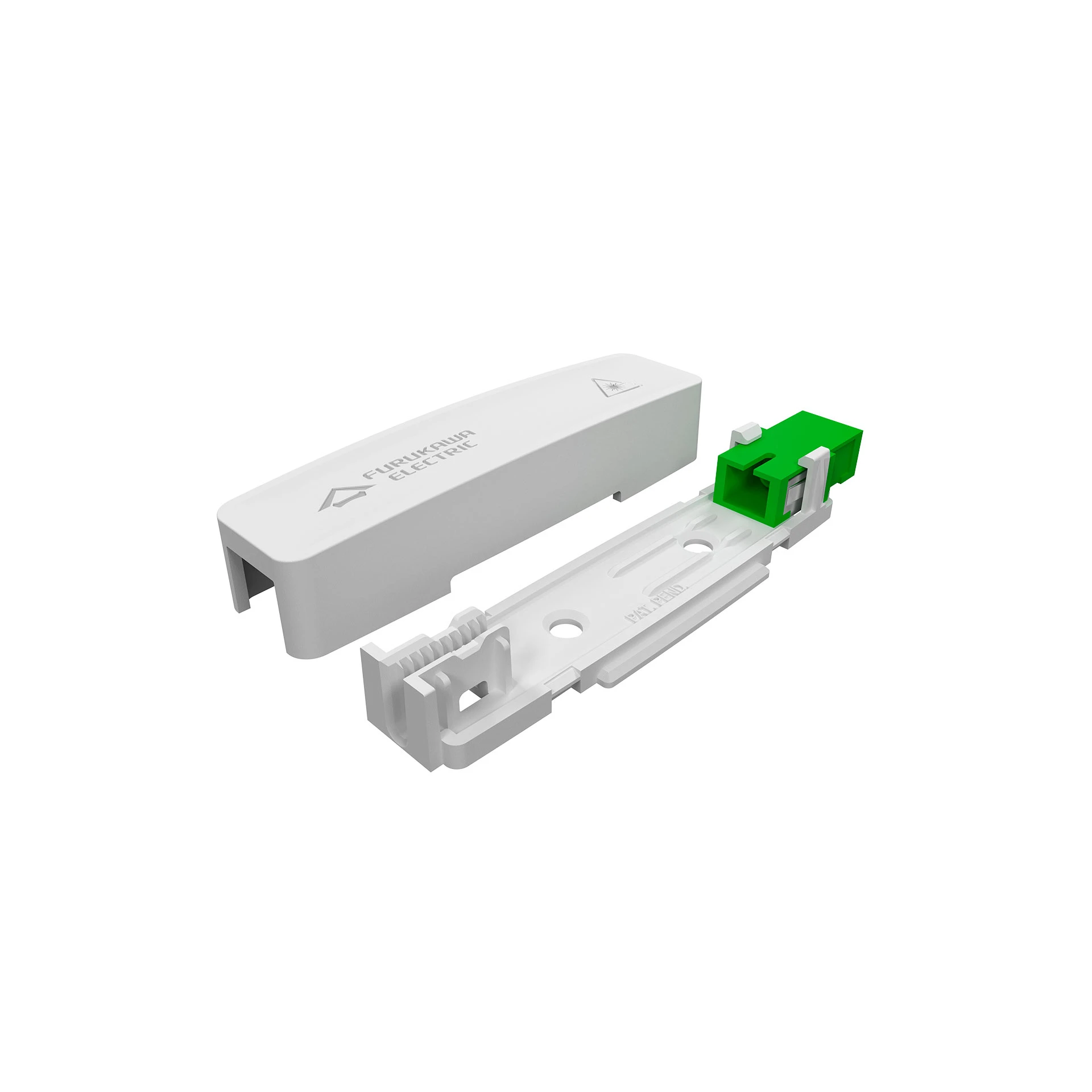 ROSETA OPTICA 1P INLINE SOBREPOR C/ 1 ADAP SC-APC