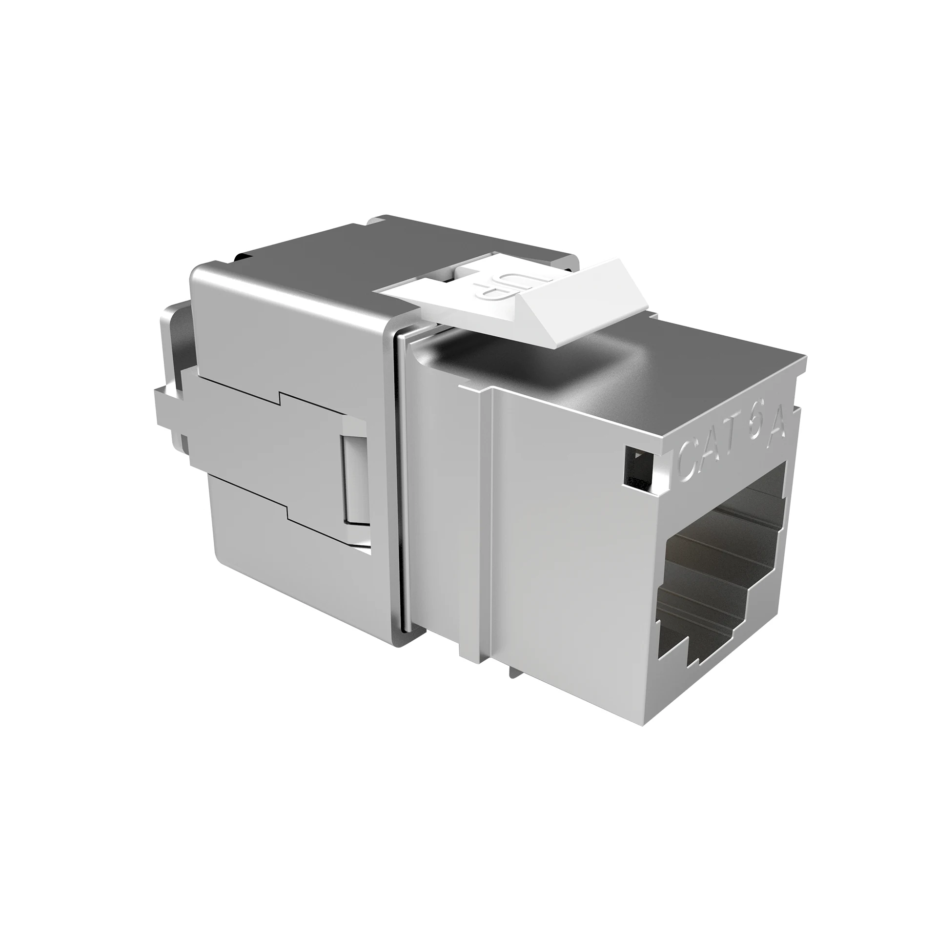 CONECTOR FEMEA BLINDADO GIGALAN CAT.6A T568A/B (24 UNID)
