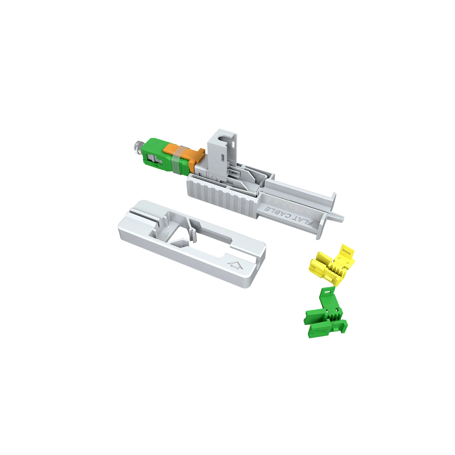 KIT WITH 10 EZ! CONNECTOR 2.0 OPTICAL FIELD CONNECTOR SM SC-APC (FLAT)