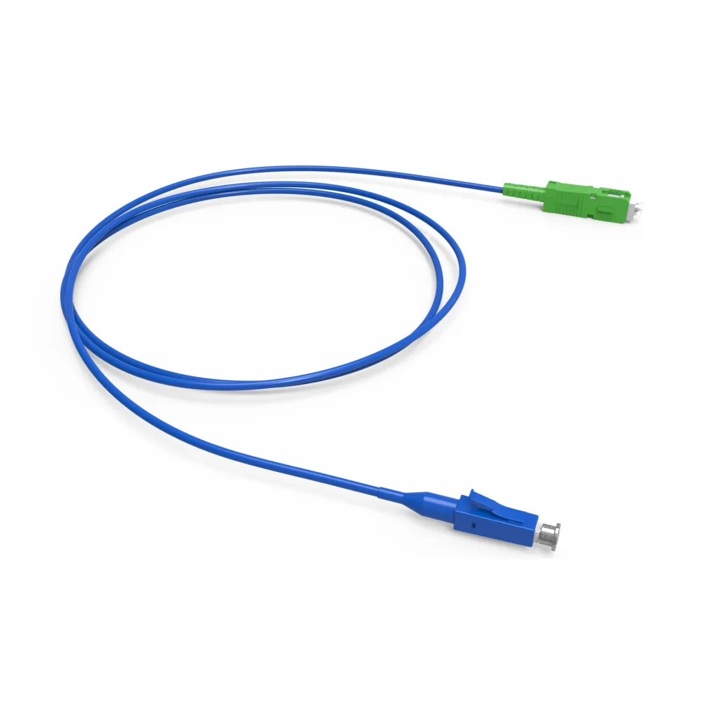 SIMPLEX OPTICAL PATCH CORD SM BLI G-657A2 SC-APC/SC-UPC 3.0m – LSZH – WHITE – D3