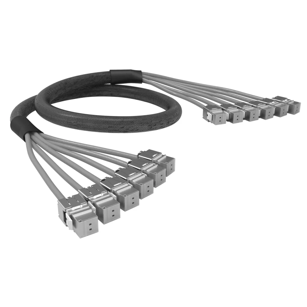 CABLE PRE-CONECTORIZADO 6X CAT.6A F/UTP CZ LSZH T568A 15.0m ES-D 1.0m HEMBRA-1.0m HEMBRA