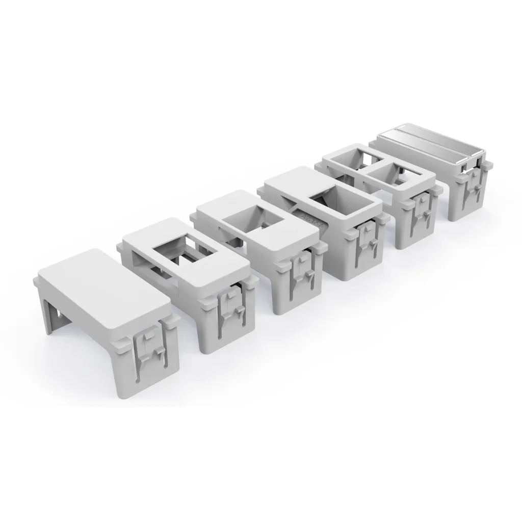 MODULO 1P HORIZONTAL BLANCO PARA FACEPLATE MODULAR