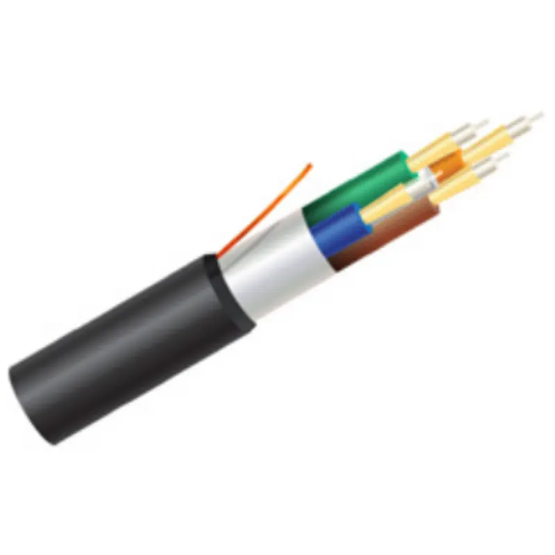 4-Fiber Waterblocked 200 µm LSZH Step-Index HCS® Fiber Optic Cable