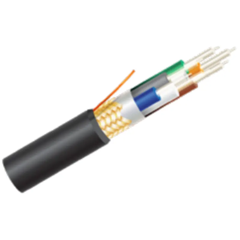 6-Fiber HD Breakout 2.2 mm 200 µm HCS® Step-Index V-System Fiber Optic Cable