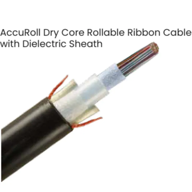 AccuRoll® 200 µm Dry Core (DC) Rollable Ribbon Fiber Optic Cable