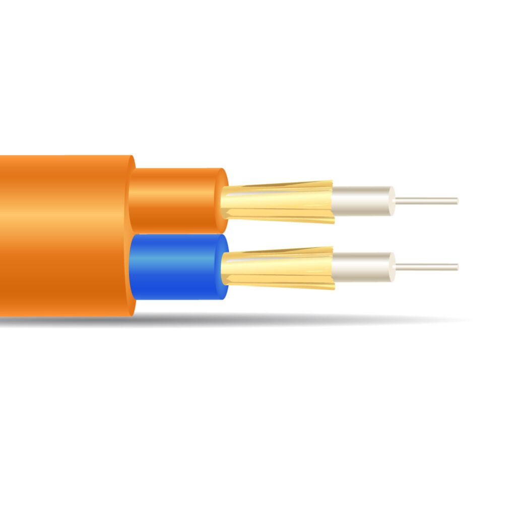 Duplex 2.2 mm Step-Index 200 µm HCS® Fiber Optic Cable