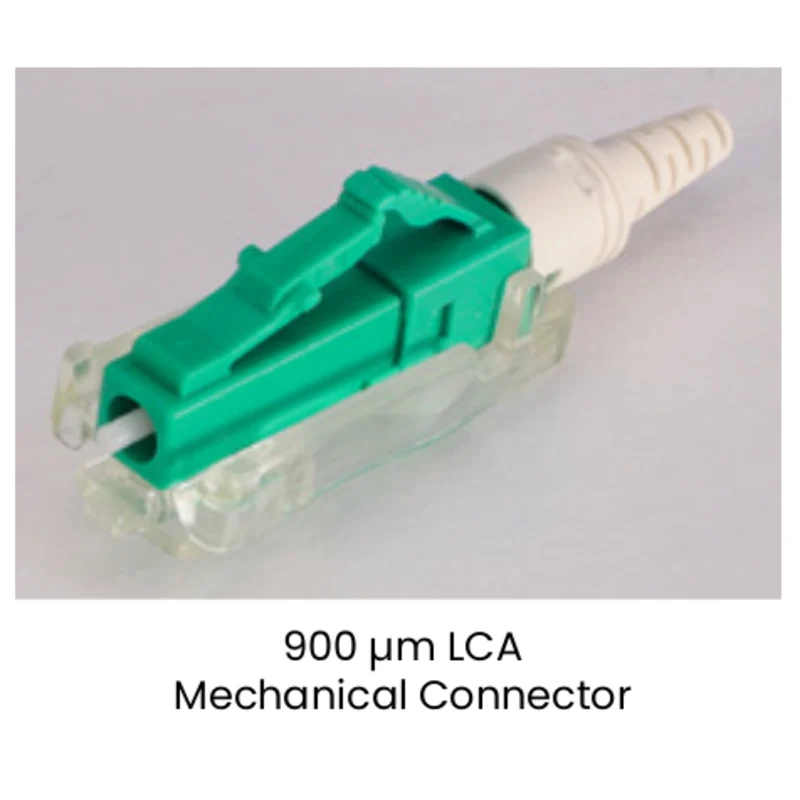 Mechanical LC Connector Eliminates the Use of Splicing, Polishing or Epoxy for Bare or Buffered Fiber