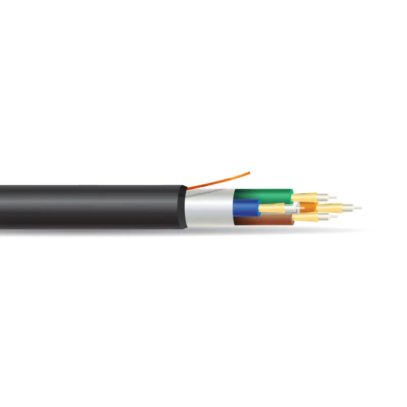 4-Fiber Waterblocked 2.2 mm 200 µm LSZH Step-Index HCS® Fiber Optic Cable