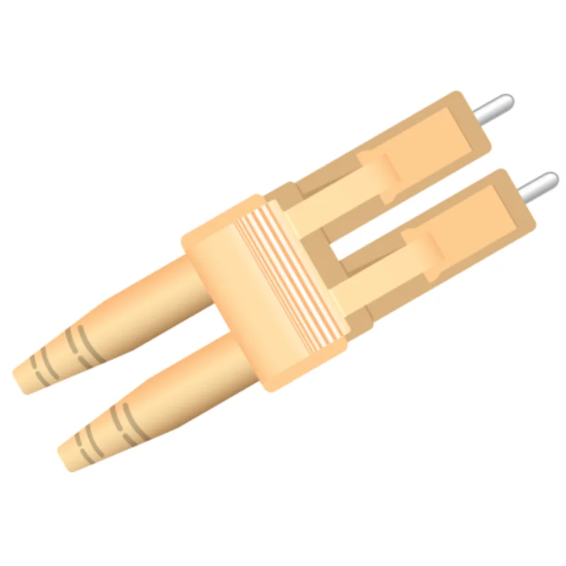 LC Crimp & Cleave Beige Boot, Duplex Connector