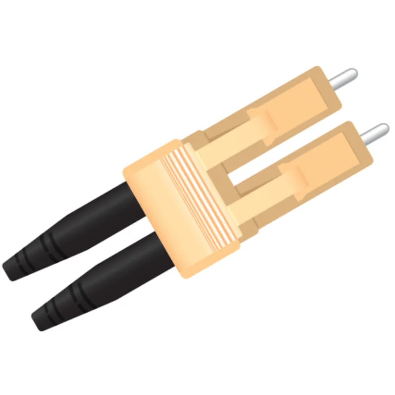 LC Crimp & Cleave Black Boot, Duplex Connector