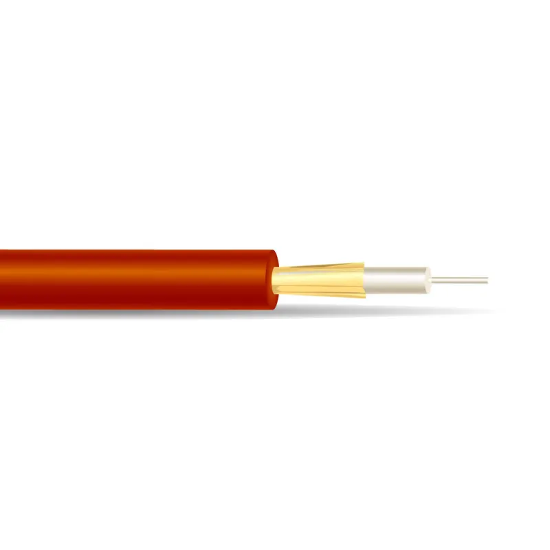 Simplex 2.2 mm Step-Index 400 µm HCS® Plenum V-System® Fiber Optic Cable with Aramid Yarn