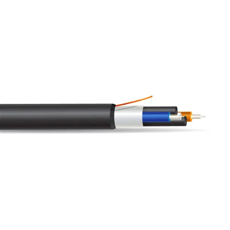2-Fiber Waterblocked 200 µm LSZH Step-Index HCS® Fiber Optic Cable
