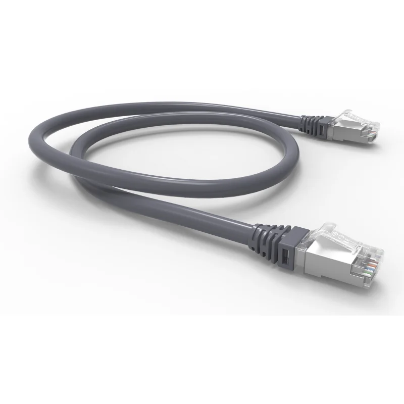 F/UTP CAT.6 COPPER PATCH CORD GIGALAN – CM – T568A/B – 1.5m – GRAY (SHIELDED)