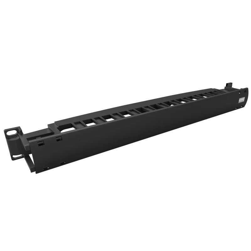 CLOSED HORIZONTAL PLASTIC CABLE MANAGER 1U