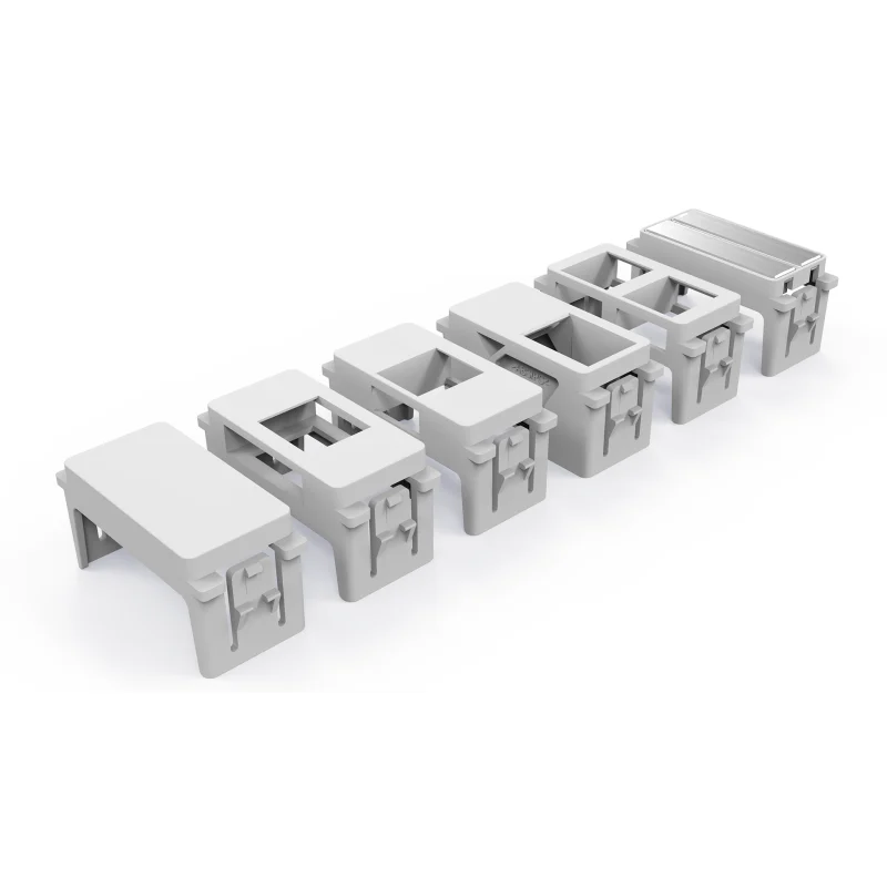 2P WHITE MODULE FOR MODULAR FACEPLATE