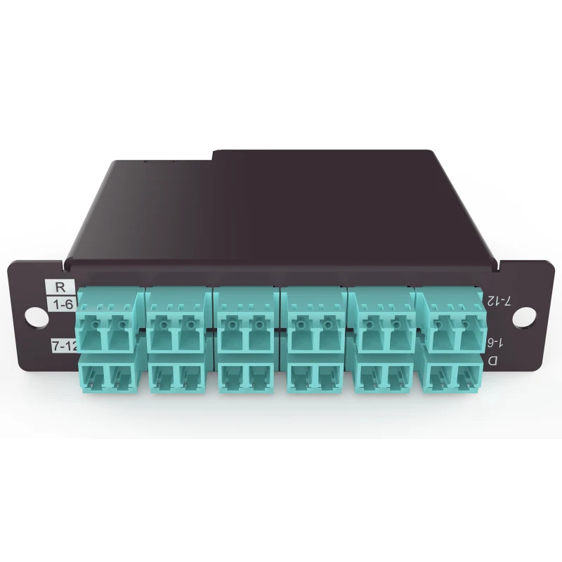 ODF CASETE LGX 24F OM4 LC-UPC/MPO12-UPC(F) TIPO B DIRECTO/REVERSO