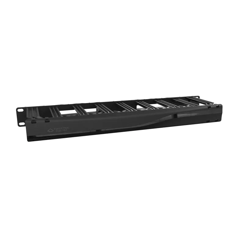 GUIA DE CABLES HORIZONTAL PLASTICO 1U ALTA DENSIDAD