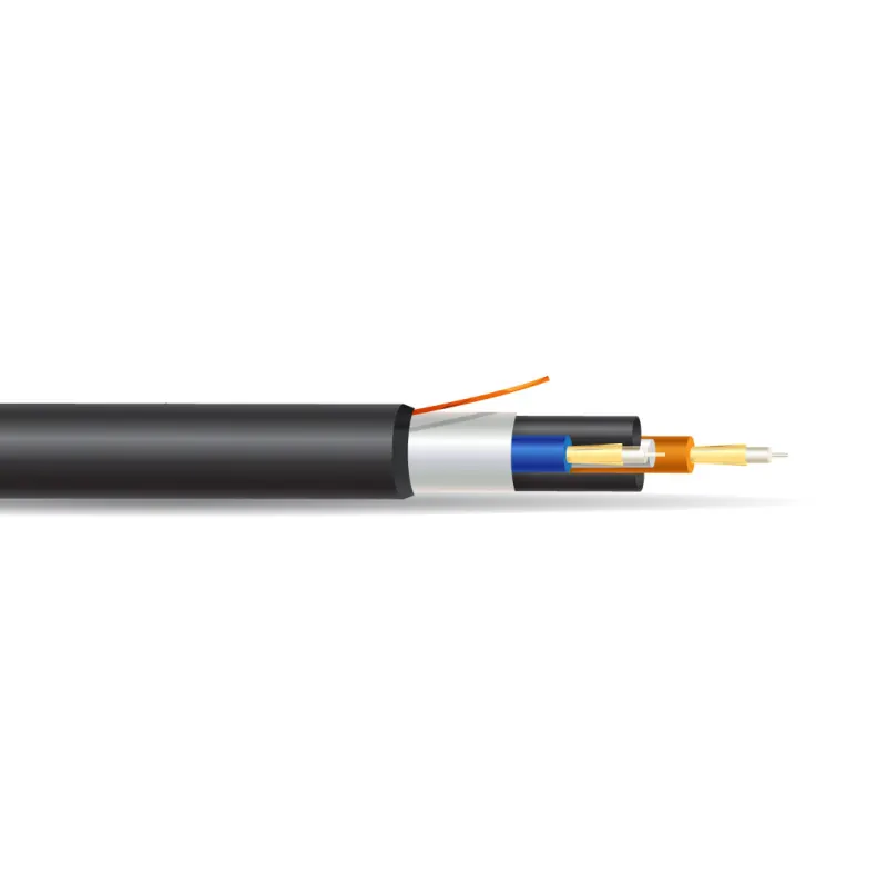 2-Fiber Waterblocked 2.2 mm 200 µm LSZH Step-Index HCS® Fiber Optic Cable