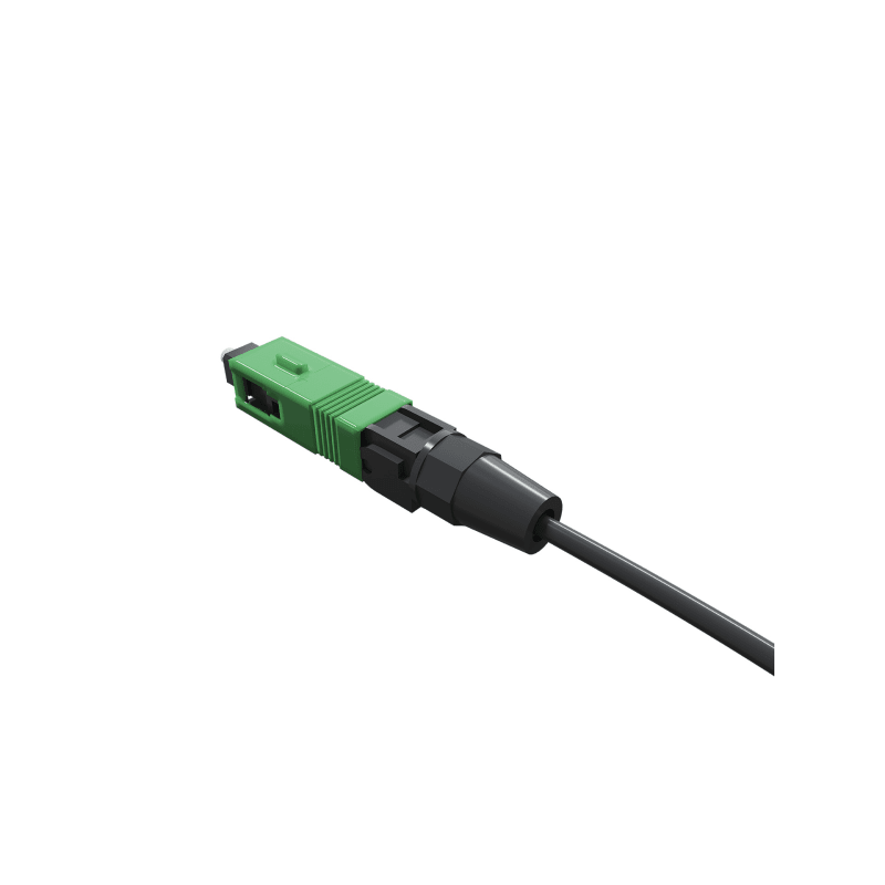 KIT CON 10 CONECTORES OPTICOS DE CAMPO SM SC-UPC CLIP ON 2.0 PARA CABLES FLAT 3X2mm Y CIRCULAR 3mm
